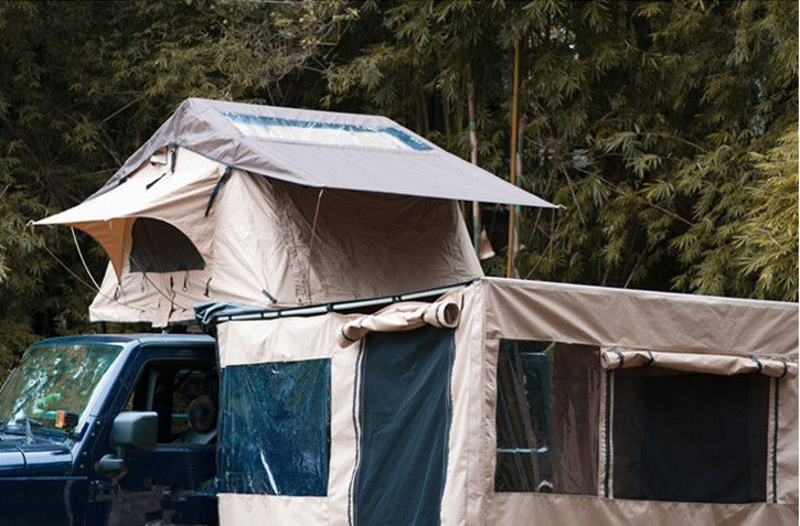 الحرائق سقف أعلى 4 شخص خيمة ، خيمة سقف قابلة للطي مع نافذة كبيرة