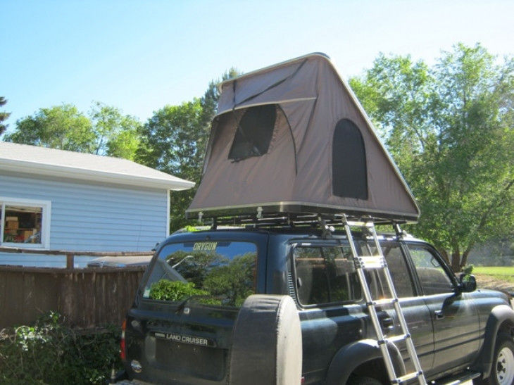 4x4 قبالة الطريق سقف التلقائي أعلى خيمة جانب واحد مفتوح 210x125x95cm فك إرادة الحجم