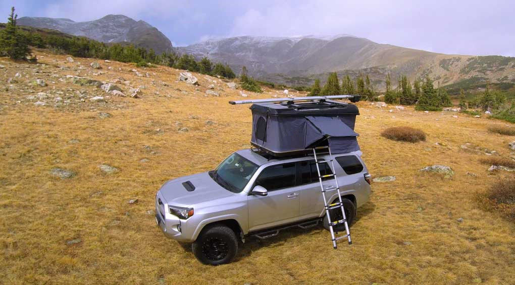ABS الصعب غطاء سقف أعلى خيمة اكسسوارات السيارات لمدة 2 شخص التخييم أجزاء البوب