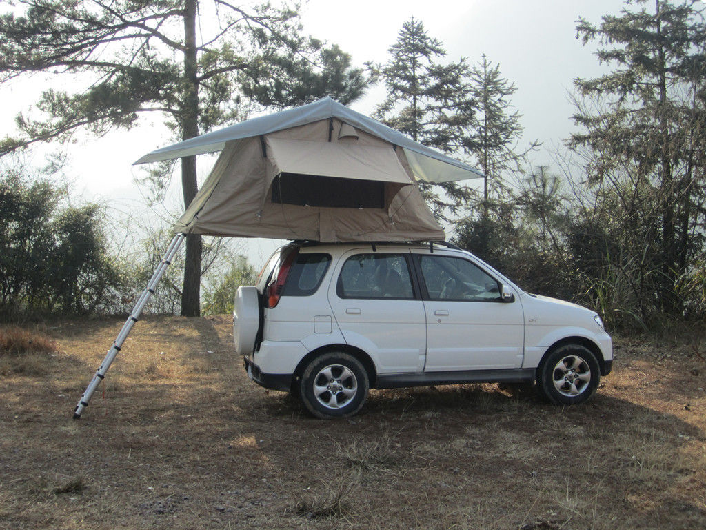 خيمة سقف السيارة المضادة للماء مع 2M سلم الألومنيوم القابل للتمديد