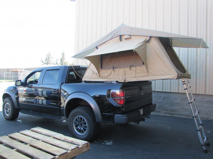 50MM رغوة مفرش سهلة على سقف أعلى خيمة ، دائم المنبثقة خيمة على رأس السيارة