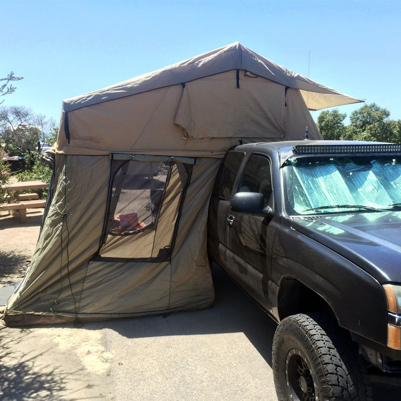 بو المغلفة 4x4 خارج الطريق سقف خيمة مع سلم الألومنيوم 2m قابلة للتمديد