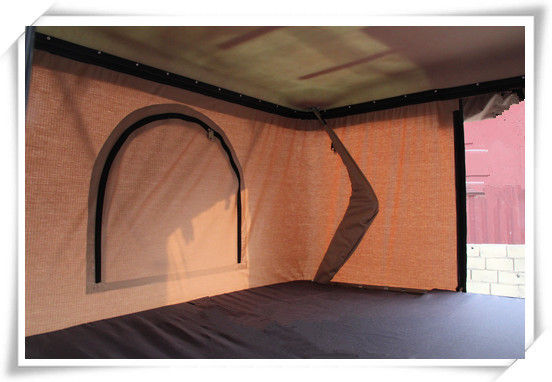 عالية الجودة طبقة واحدة الألياف الزجاجية قشرة صلبة سقف أعلى خيمة مع المظلة الجانبية